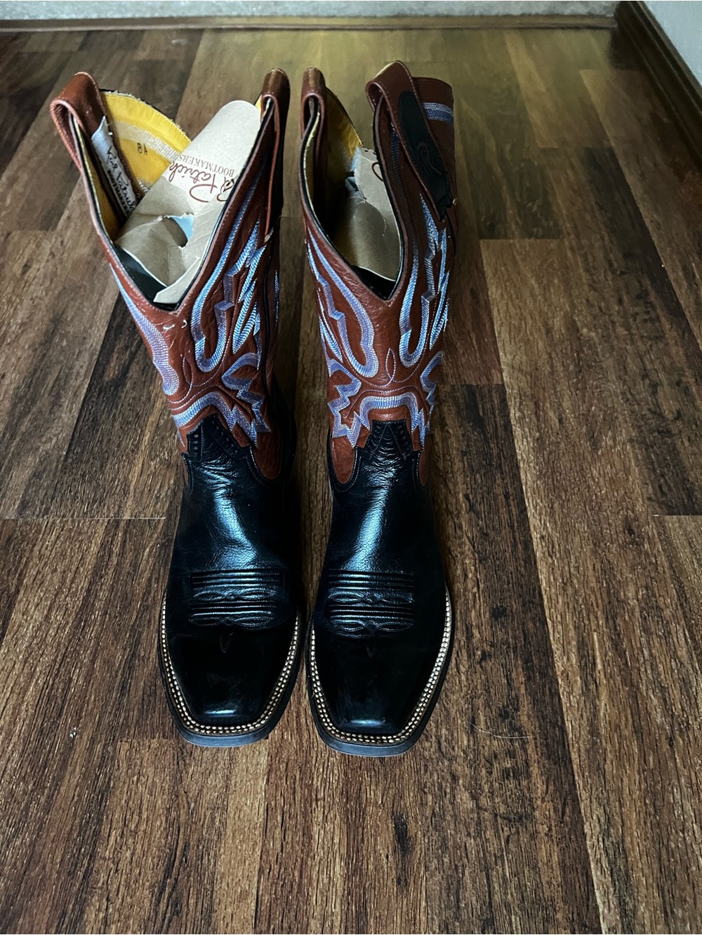 Western Rod Patrick Custom Women’s Cowboy Boots - Black & Brown